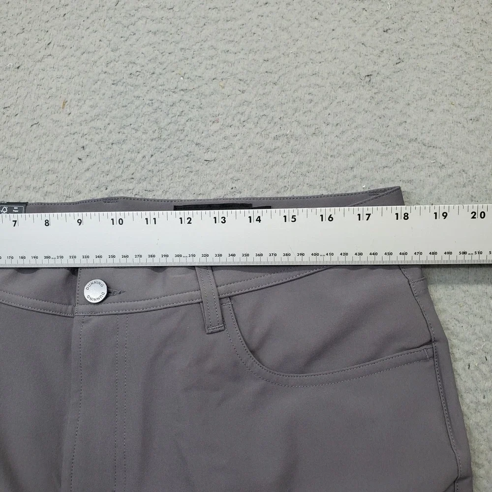 Dunning Golf Chino Pants Mens 32/30 Gray Performance Stretch Quick Dry D7S21P068